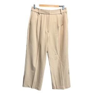 Favorite Daughter Beige The Favorite Pleated Wide Leg Women's Pants Size 14